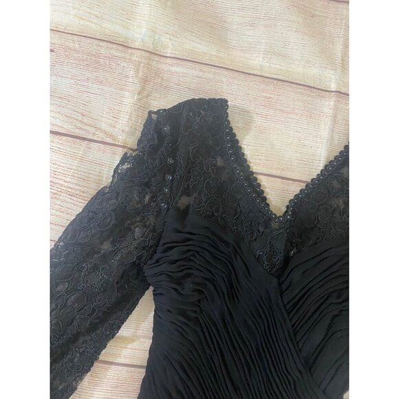 Vintage Jayna New York Black Long Sleeve Dress - XS - Picture 5 of 14